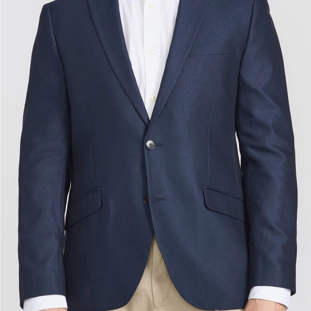 Savile Row Co Navy Blazer